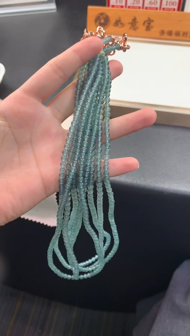翡翠未镶嵌颈饰FC433 翡翠项链 多样性发其一