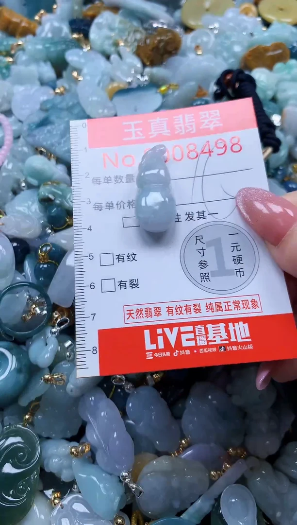 翡翠未镶嵌吊坠(不含链)8498