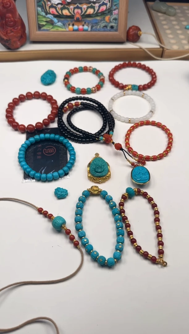 绿松石未镶嵌手串手串花**～手串手串