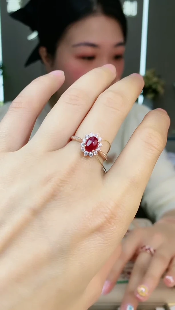 【闪购商品】红宝石手饰银S925镶嵌手饰