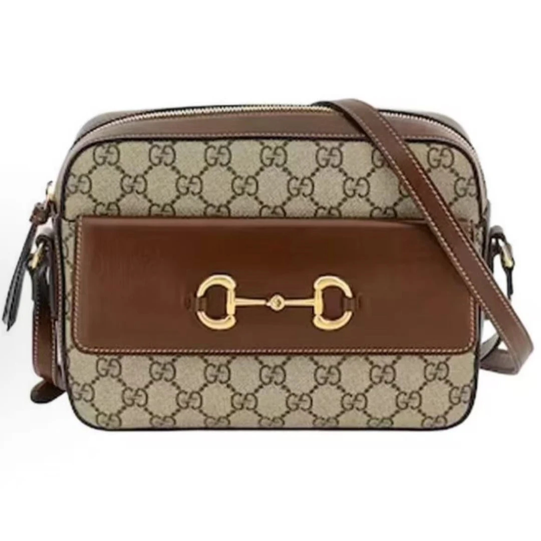 95新 GUCCI/古驰 安洁利古驰老花1955相机包