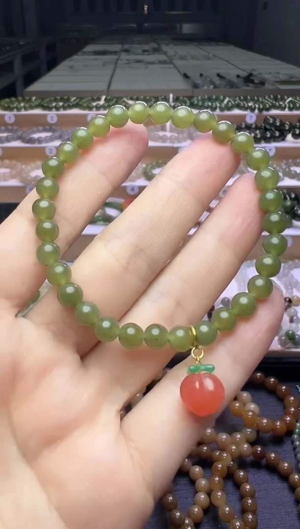 手串未镶嵌和田玉14号链接卡6mm