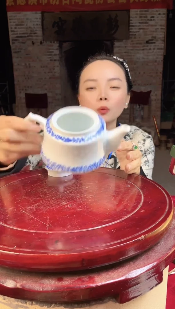 摆件陶景德镇陶瓷壶