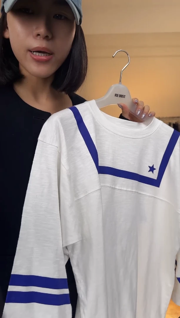 （设计师品牌）PB海军领白色T恤M码