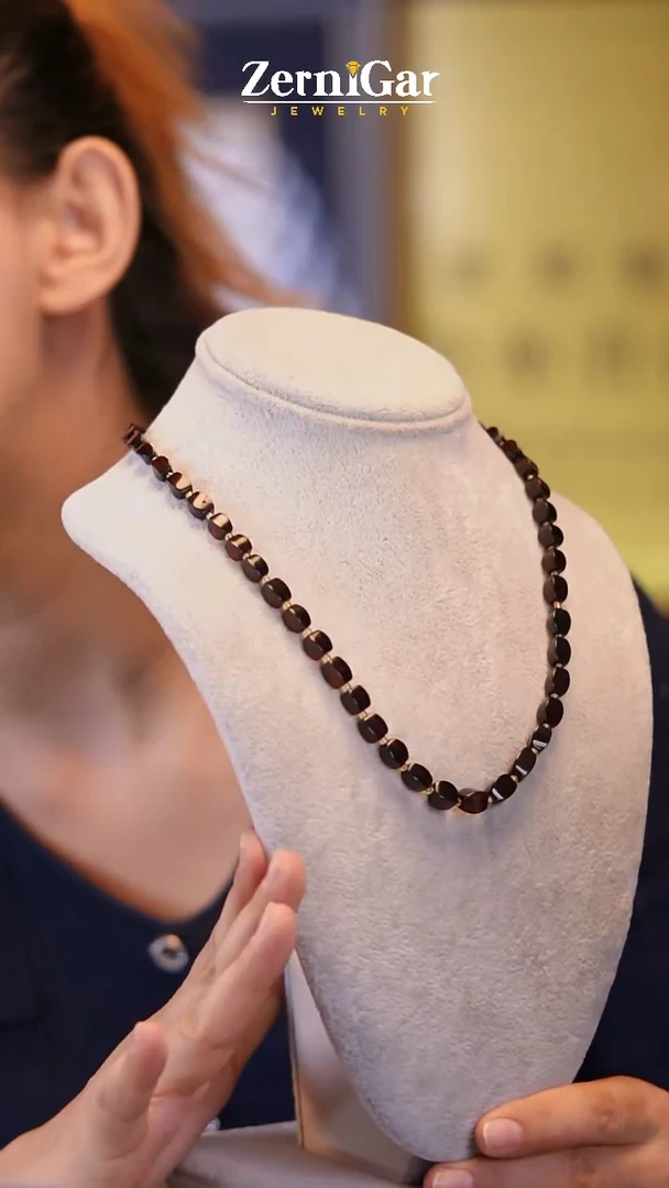 裸石琥珀未镶嵌天然琥珀项链