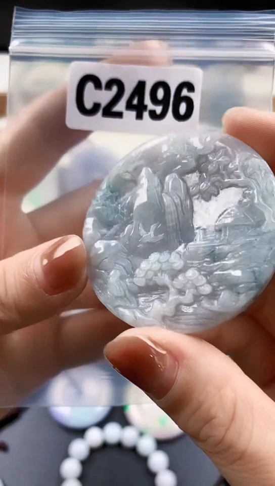 颈饰未镶嵌翡翠天然翡翠吊坠挂件