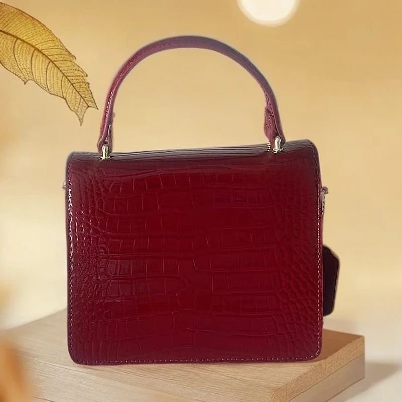 【CHENGFENG定制】轻奢气质百搭女士手提包Z7536红色