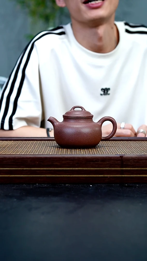 茶壶紫砂XL桃花泥禅钟