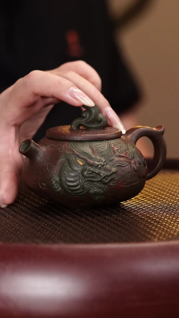 茶壶紫砂116GSB麒麟献瑞 老青段150cc
