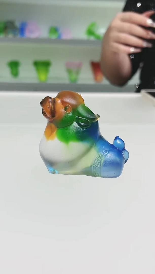 手工艺品琉璃古法琉璃牛