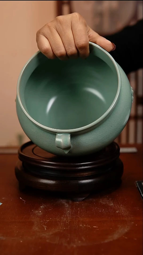 瓷片原产地原矿釉汝瓷