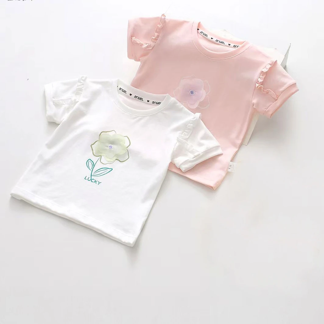 【青檬定制】女童夏季短袖T恤上衣 1133