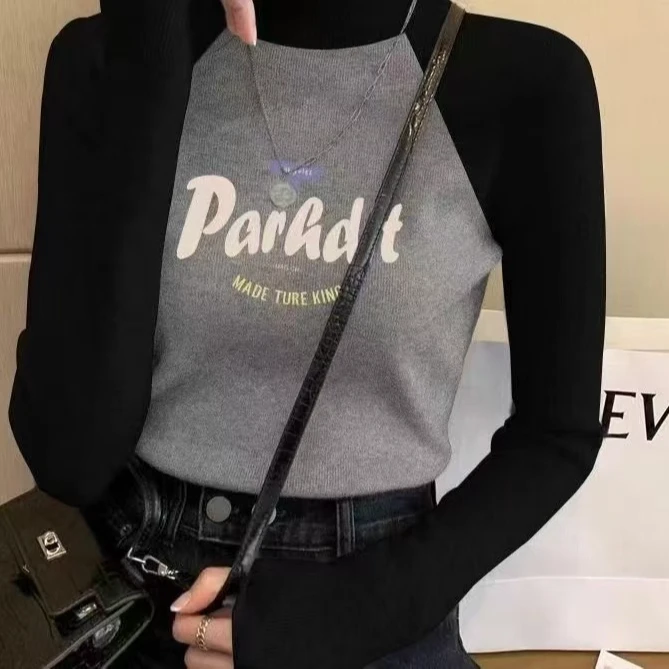 A200-A399号 修身版型新款女装长袖体恤显瘦修身