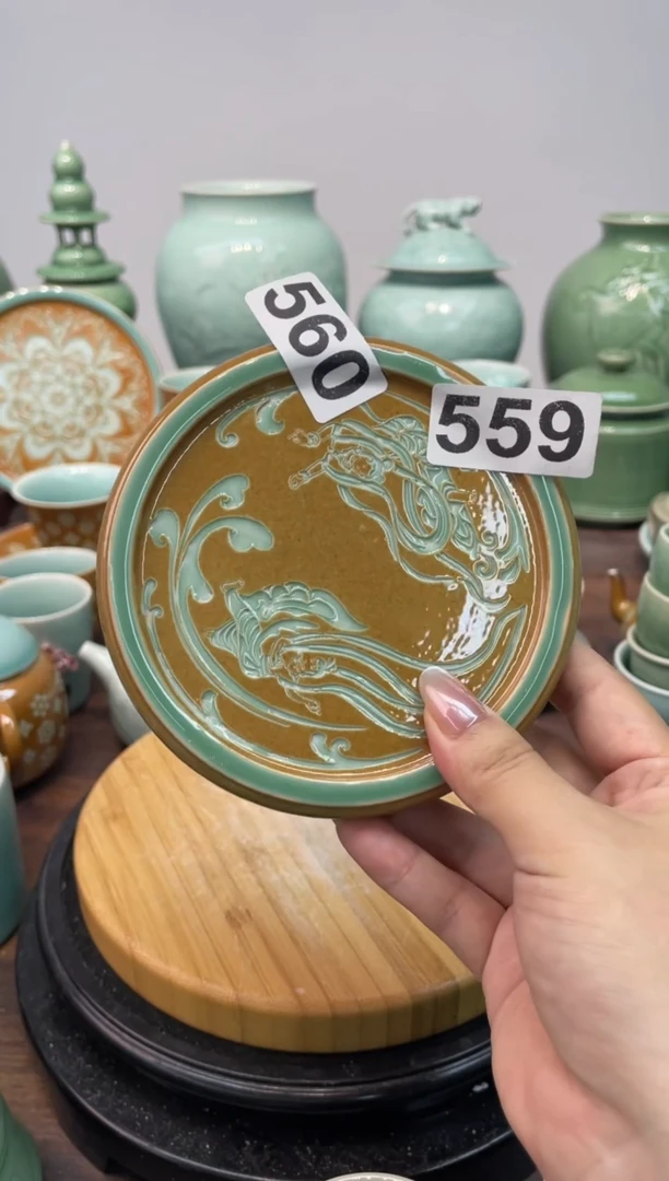 缩釉特价福利 微瑕 慧仙青瓷