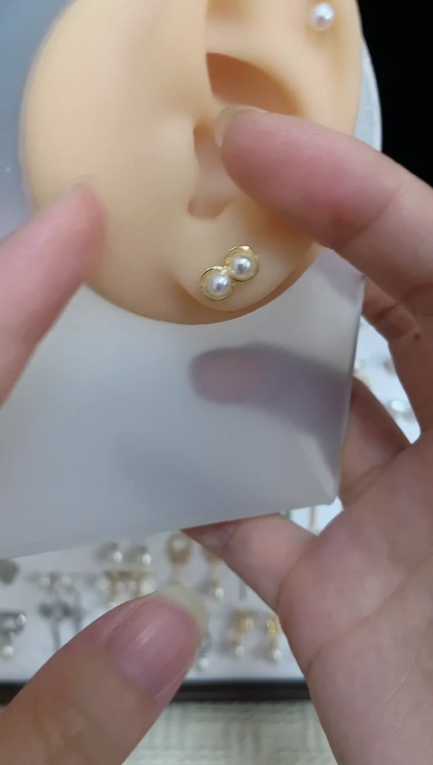 合金耳饰淡水珍珠30