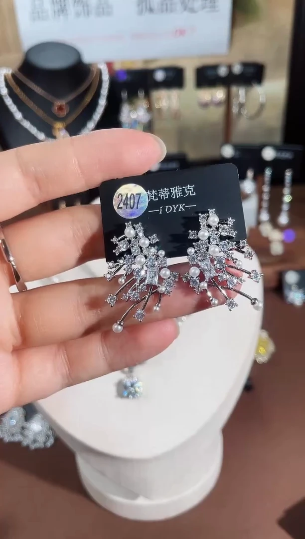 合金925银锆石梵2407