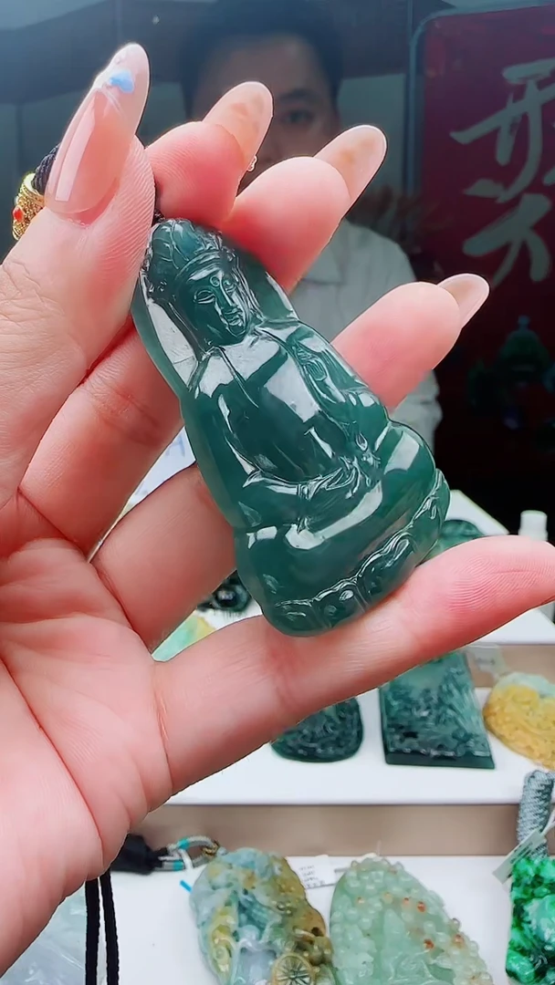 颈饰未镶嵌翡翠多样性发其一79249      观音