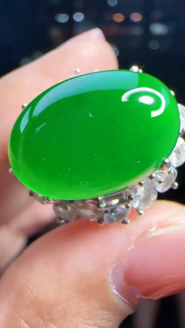 未镶嵌定制翡翠翡翠戒指99