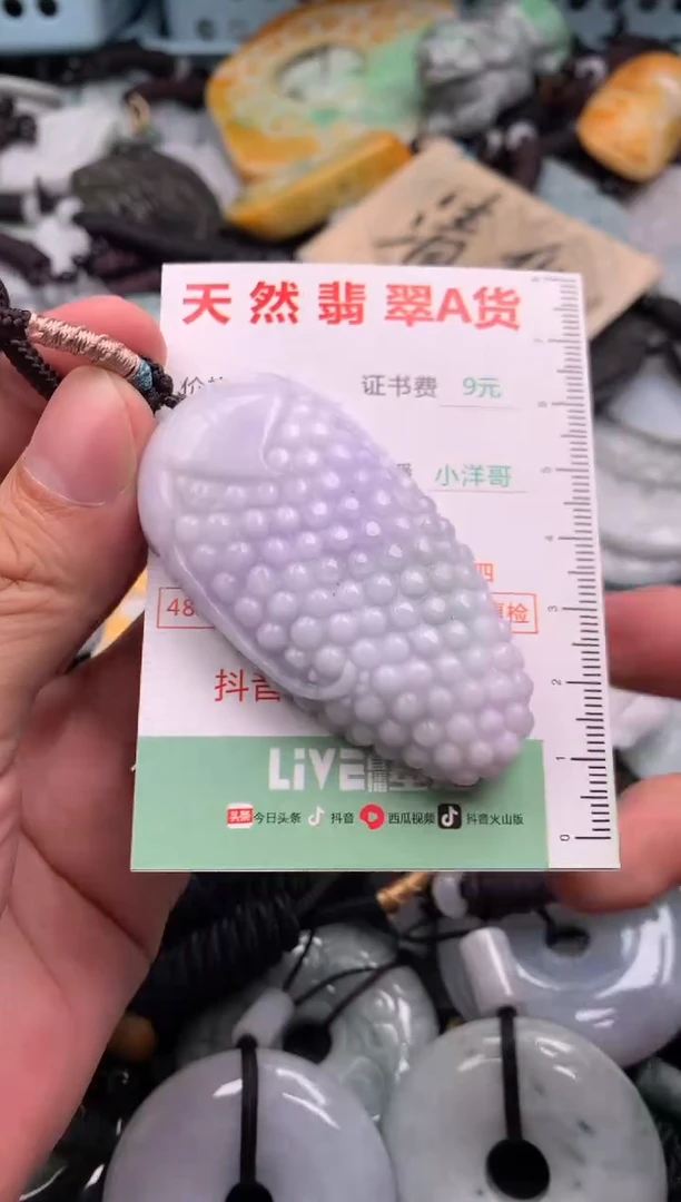 翡翠未镶嵌吊坠(不含链)1
