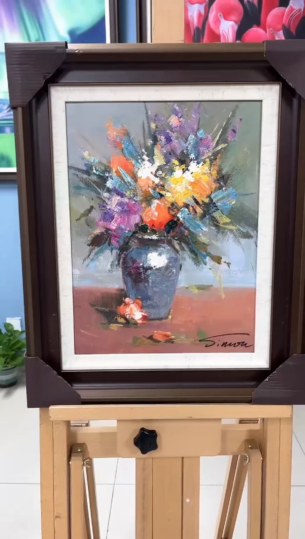 国画油画陶宗健-30x40-花卉