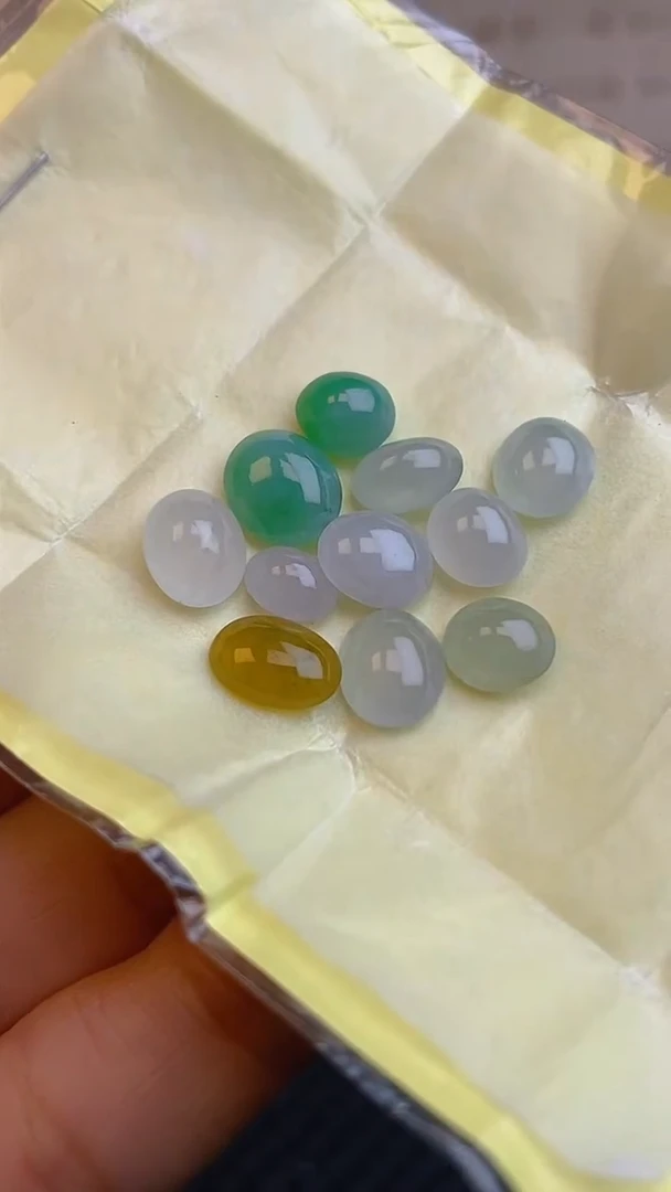 【闪购商品】翡翠耳饰未镶嵌天然A货翡翠121