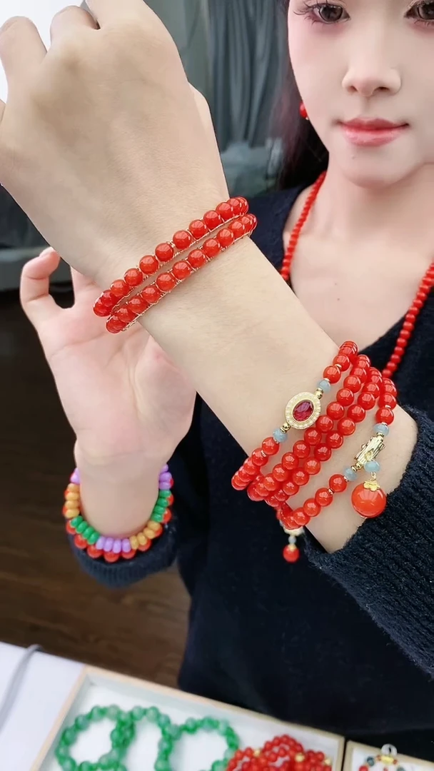 【闪购商品】翡翠手链14K金镶嵌S64手镯