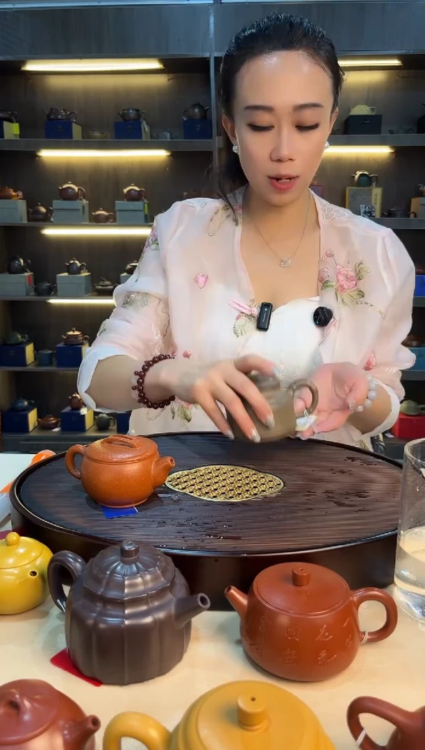 茶壶紫砂双线竹鼎 龙背青柴烧 高江南