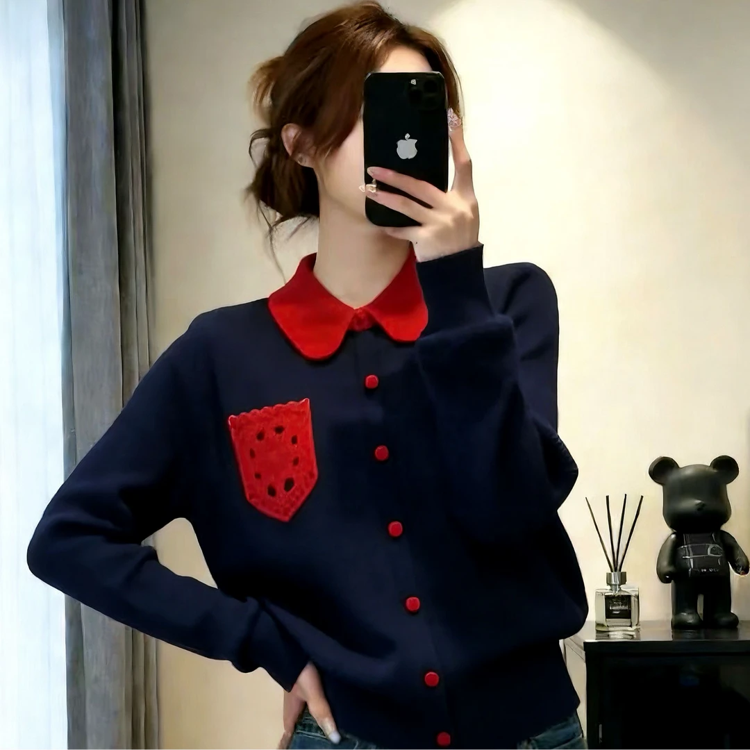 【妞妞】A401-A450号 秋冬季新款设计感百搭显瘦针织开衫