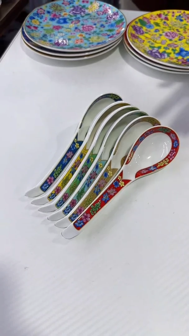 【闪购商品】瓷片 小勺子6个景德镇