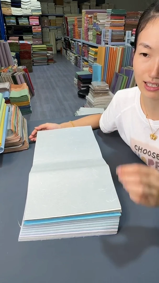 纯手工23*45cm五色50张楮皮清水云龙半生熟