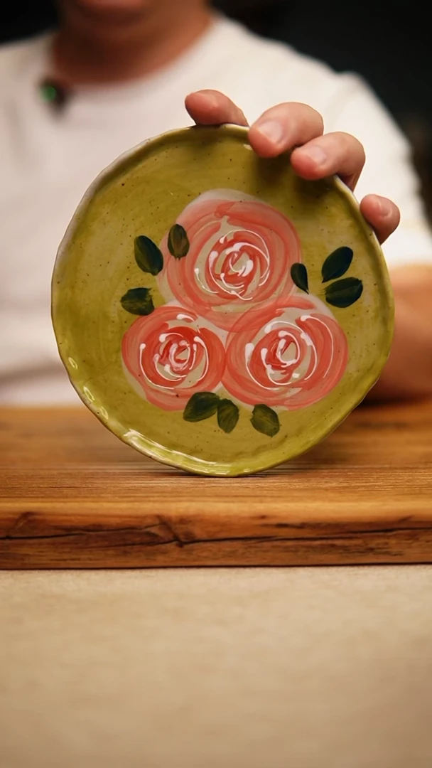 @@陶园瓷舍@@纯手工手绘@高温釉下彩