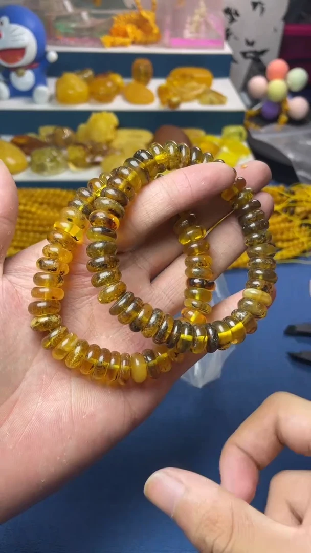未镶嵌琥珀珠宝奇石手串
