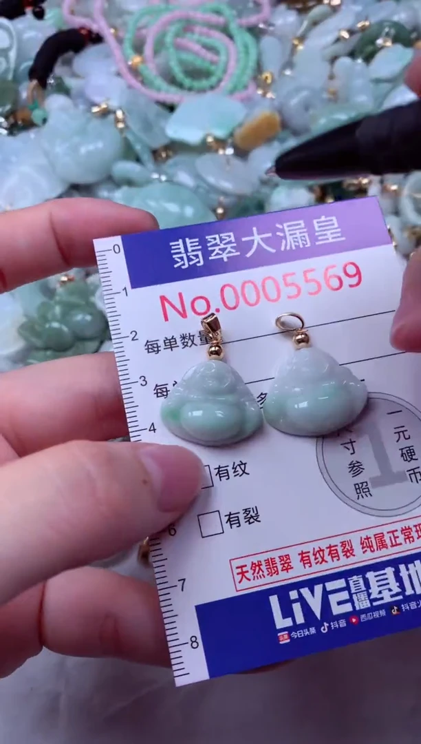 吊坠(不含链)未镶嵌翡翠5569