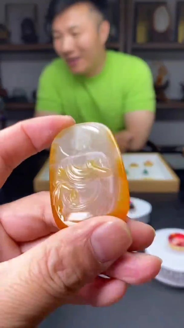 和田玉未镶嵌挂件观音