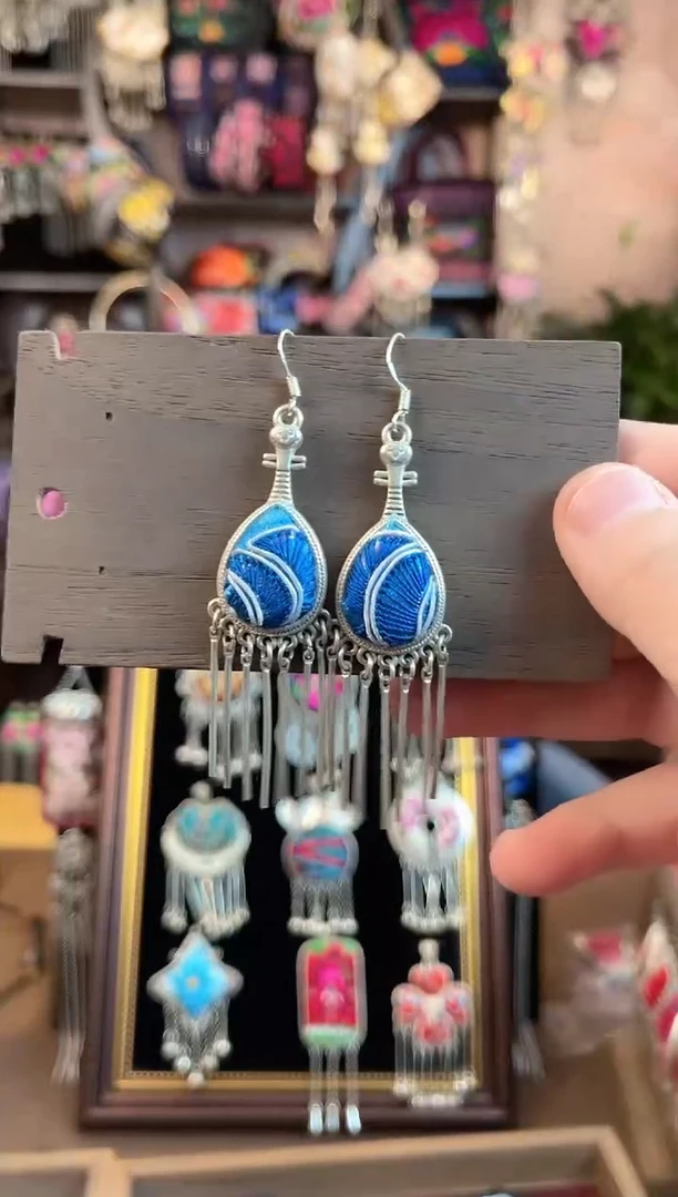 织绣民族风手工非遗老绣饰品621