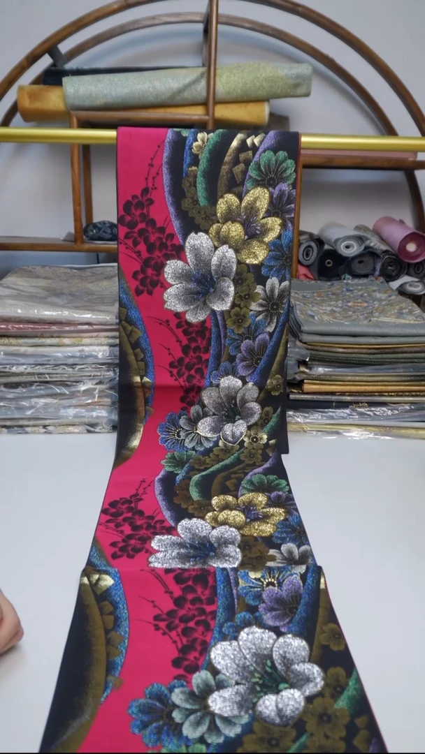 织绣49彩金花卉花卉