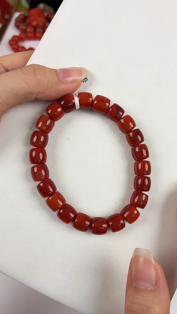 银S925镶嵌瓦西nx直切手串9+南红玛瑙（多样式发其一）