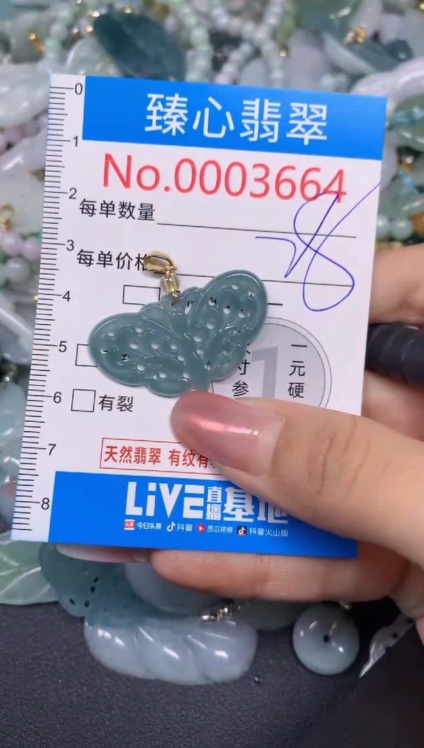 【闪购商品】翡翠颈饰未镶嵌含绳0003664