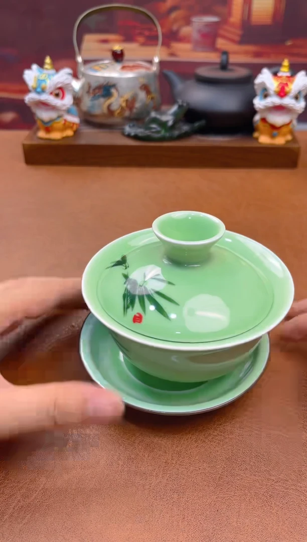 陶瓷茶具摆件旅行套组