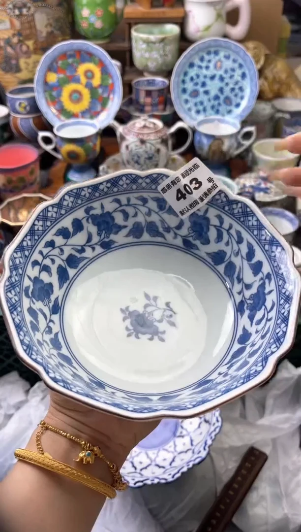 瓷片小*虎403号六六工艺品瓷器