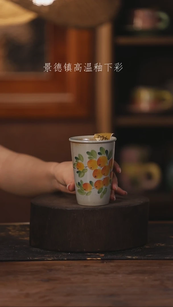 陶瓷景德镇高温釉下手绘陶瓷026