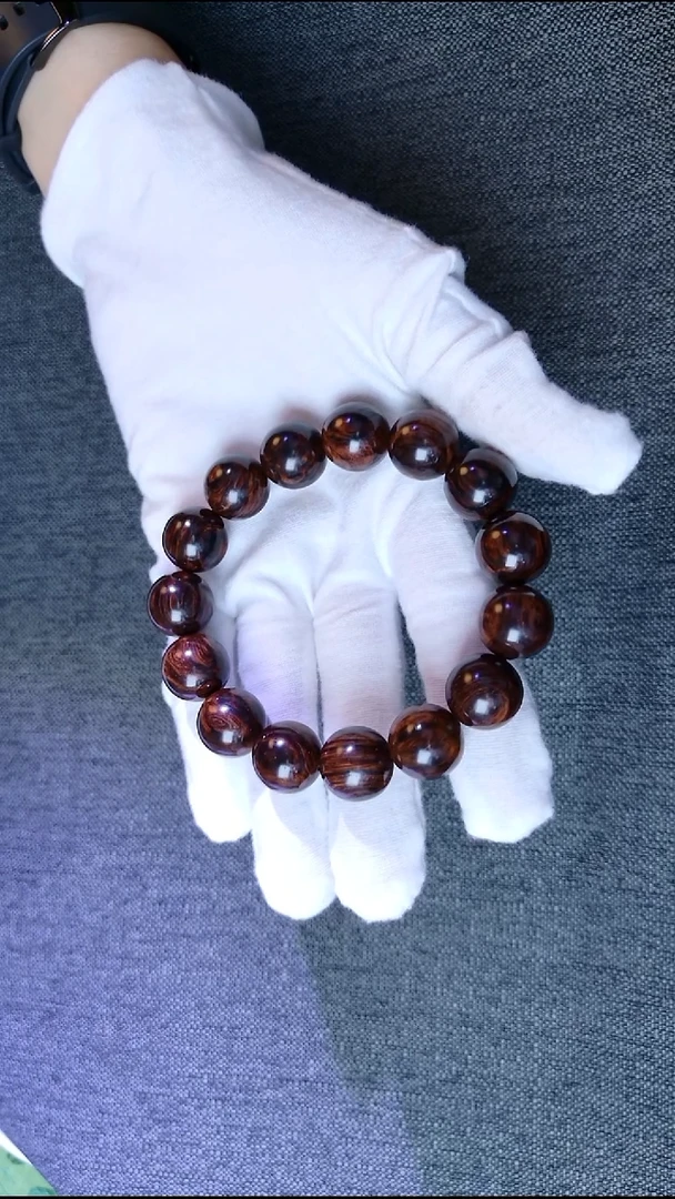 黄花梨/降香黄檀海南红降1.5手串