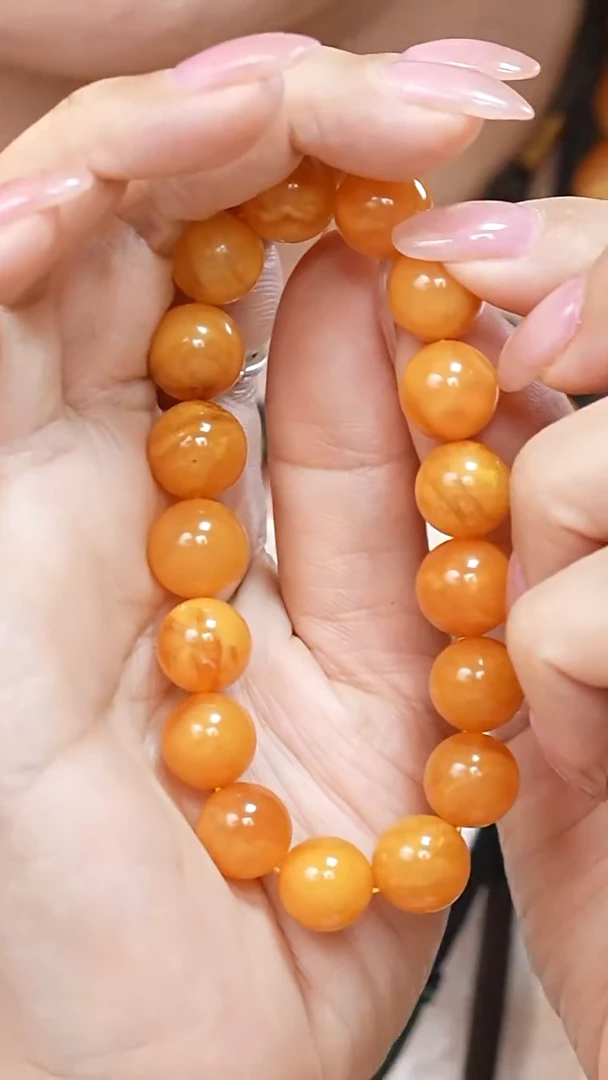 蜜蜡颈饰未镶嵌6096天然蜜蜡珠宝奇石云端妖孽全部保真