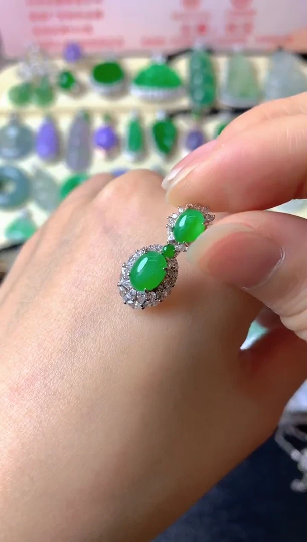 吊坠(不含链)银S925镶嵌翡翠顺****6吊坠