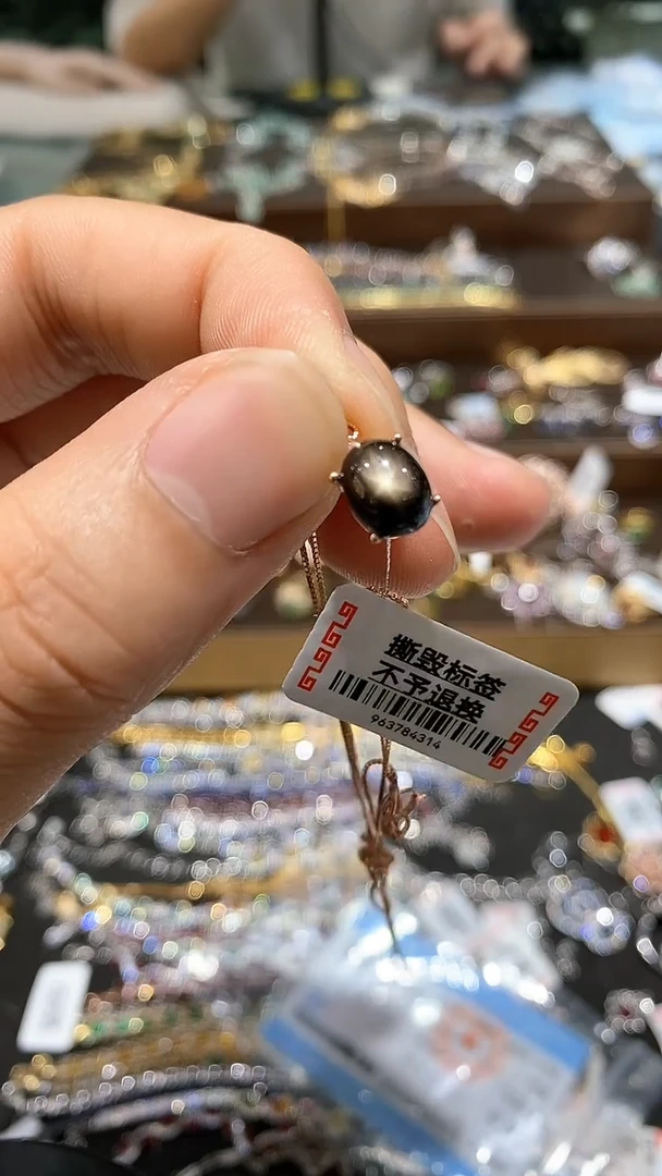 【闪购商品】星光蓝宝石颈饰银S925镶嵌吊坠