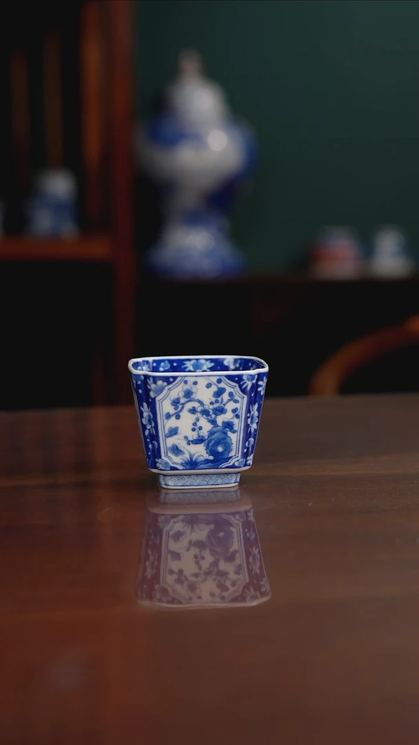 晓月柴窑 梅兰竹菊