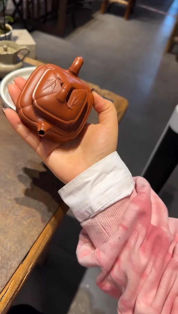 【闪购商品】紫砂茶壶双线竹鼓