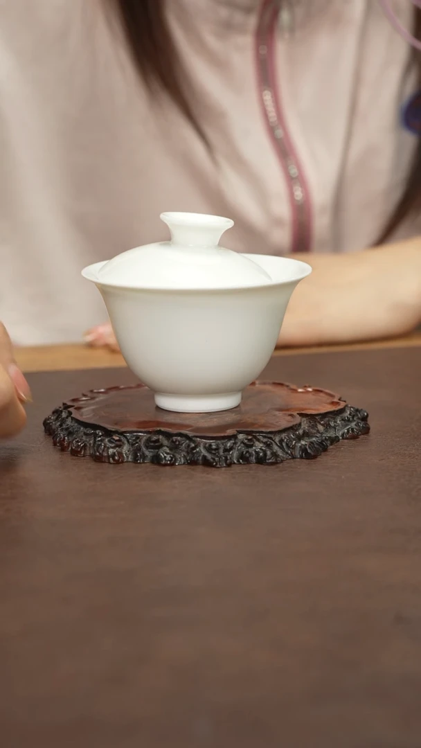 七七专属白胎元宝盖碗
