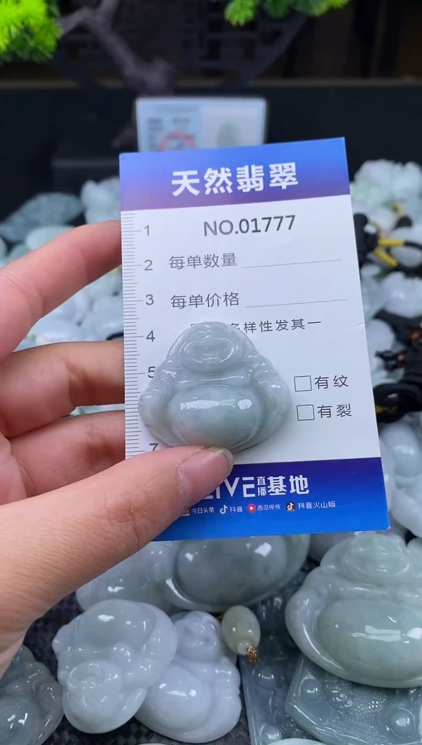 颈饰未镶嵌翡翠天然缅甸翡翠1777