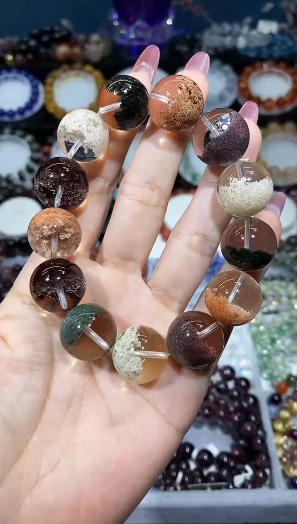 未镶嵌手串水晶我**的老矿四季幽灵16+